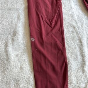 Lululemon Burgundy Leggings Fast & Free w/ pockets